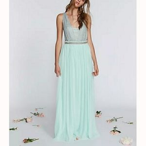 NWT Free People Cleo Maxi Dress Mint Size 0